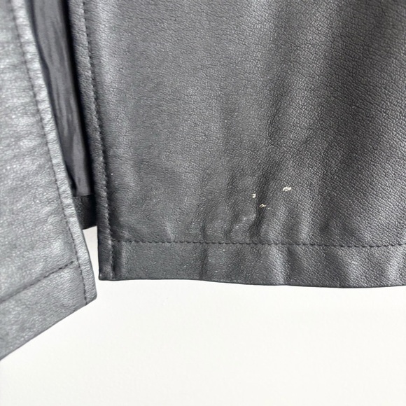 Vintage Sequence Leather Car Coat Style Jacket - Picture 7 of 14